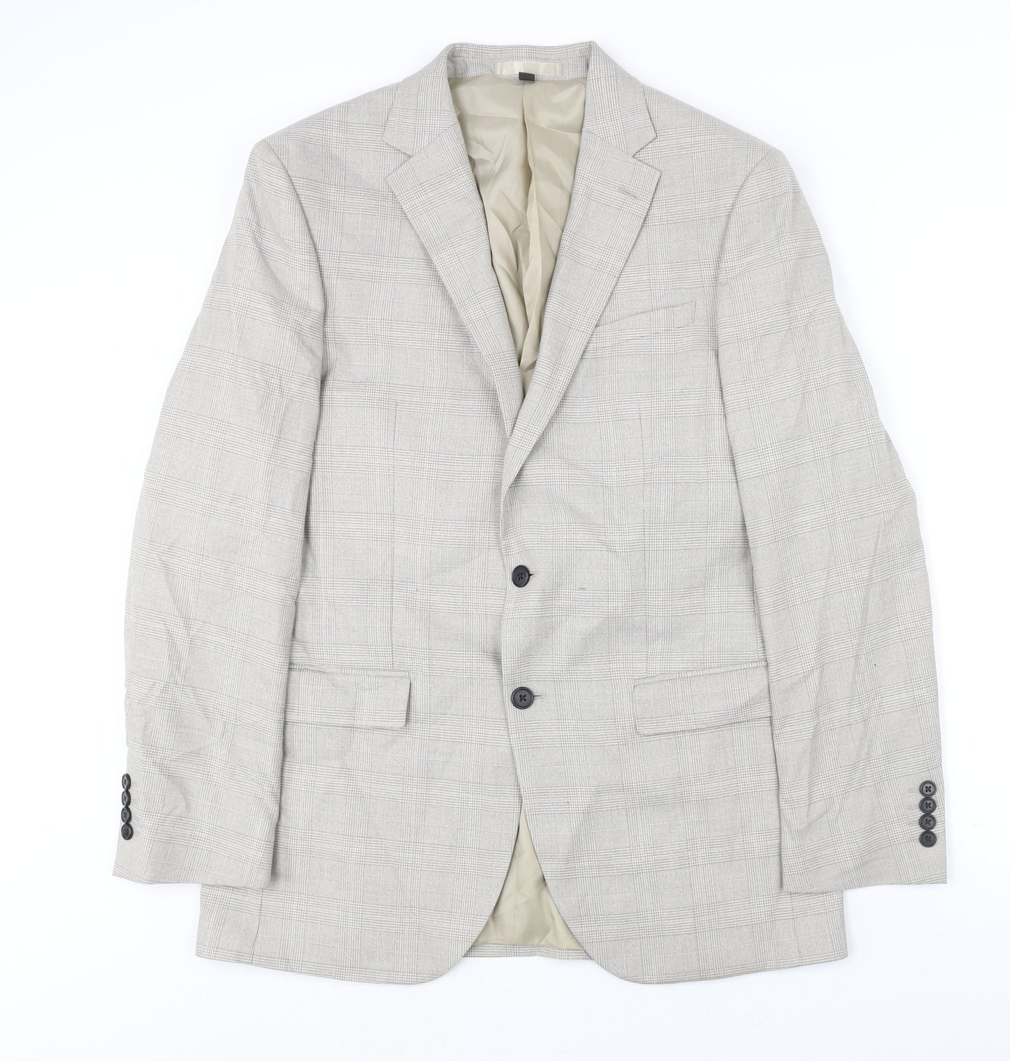 Mens UK Size 40 Marks and Spencer Regular Beige Suit Jacket