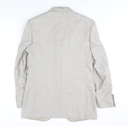Mens UK Size 40 Marks and Spencer Regular Beige Suit Jacket