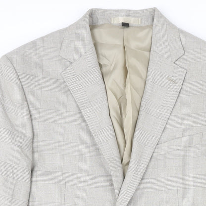 Mens UK Size 40 Marks and Spencer Regular Beige Suit Jacket