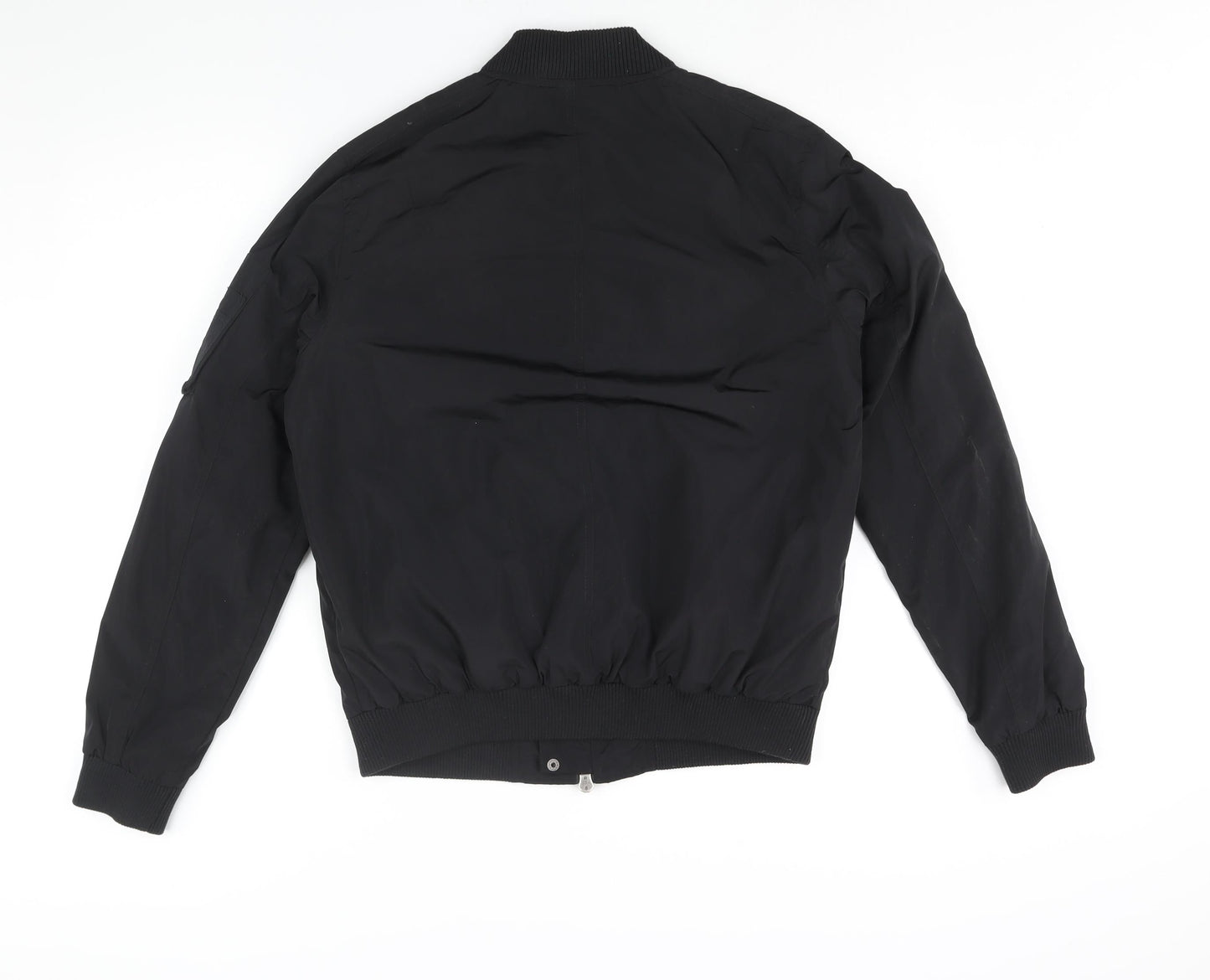 Mens UK Size M Topman Black Bomber Jacket