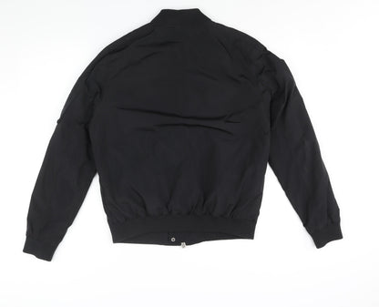 Mens UK Size M Topman Black Bomber Jacket