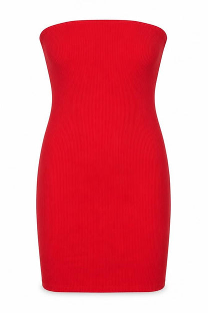 H&M Womens Red Cotton Bodycon Size M Off the Shoulder Pullover