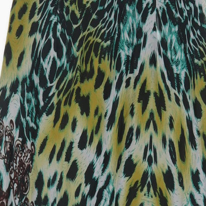 PRETTYLITTLETHING Womens Multicoloured Animal Print Polyester A-Line Size 10 Halter Zip