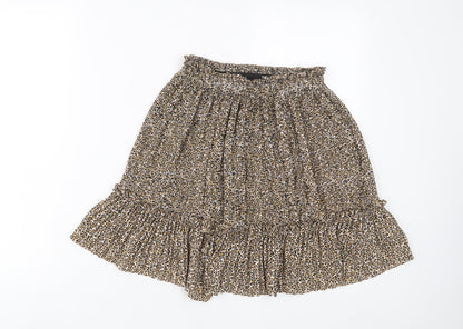 Womens UK Size 6 Topshop A-Line Chiffon Skirt