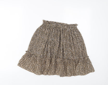 Womens UK Size 6 Topshop A-Line Chiffon Skirt