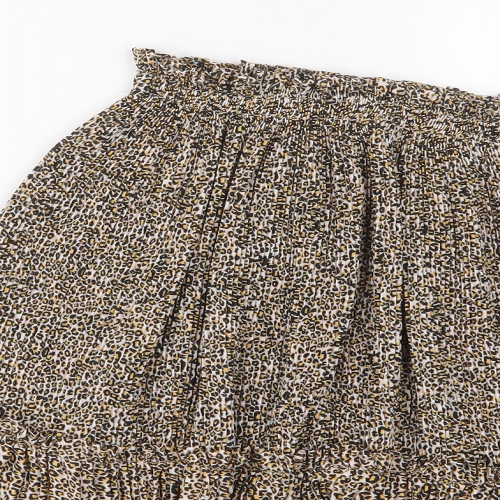 Womens UK Size 6 Topshop A-Line Chiffon Skirt