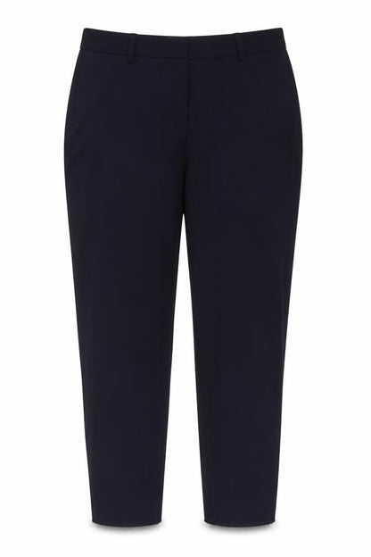 Marks and Spencer Womens Blue Polyester Trousers Size 14 L31 in Regular Hook & Eye