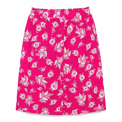 Elizabeth Scott Womens Pink Geometric Polyester A-Line Skirt Size S Button - S/M