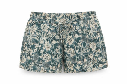 Scotch R'Belle Girls Green Floral Viscose Bermuda Shorts Size 12 Years Regular Drawstring