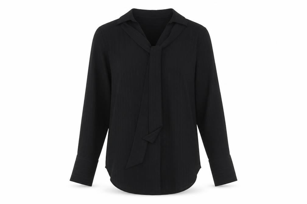 Womens UK Size 8 Marks and Spencer Black Basic Button-Up
