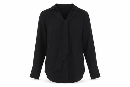 Womens UK Size 8 Marks and Spencer Black Basic Button-Up
