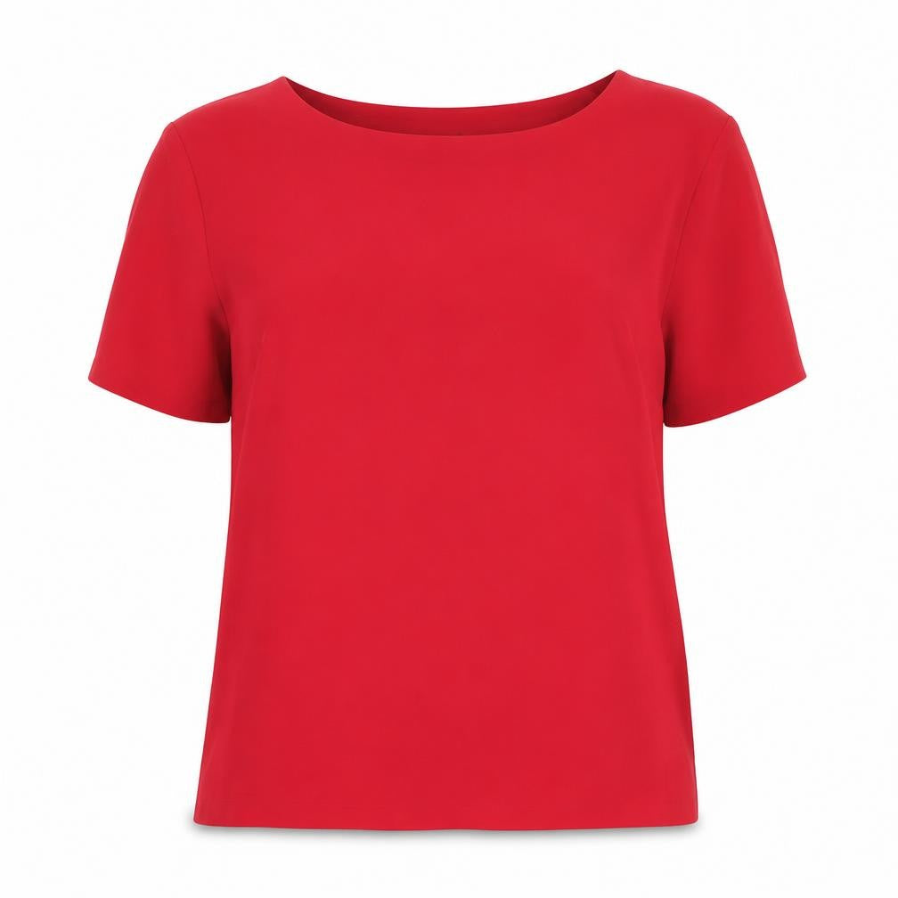 Womens UK Size 14 St Michael Red Basic T-Shirt