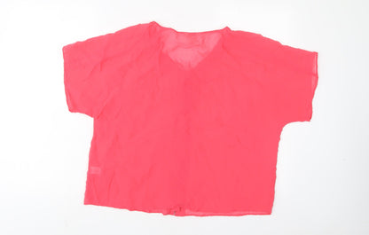 Womens UK Size 10 Monsoon Pink Basic T-Shirt