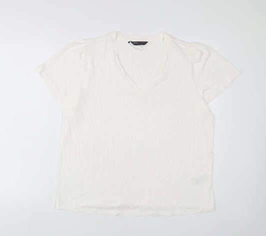 Womens UK Size 18 Marks and Spencer White Basic T-Shirt