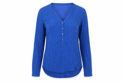 Womens UK Size S Pimkie Blue Basic Button-Up