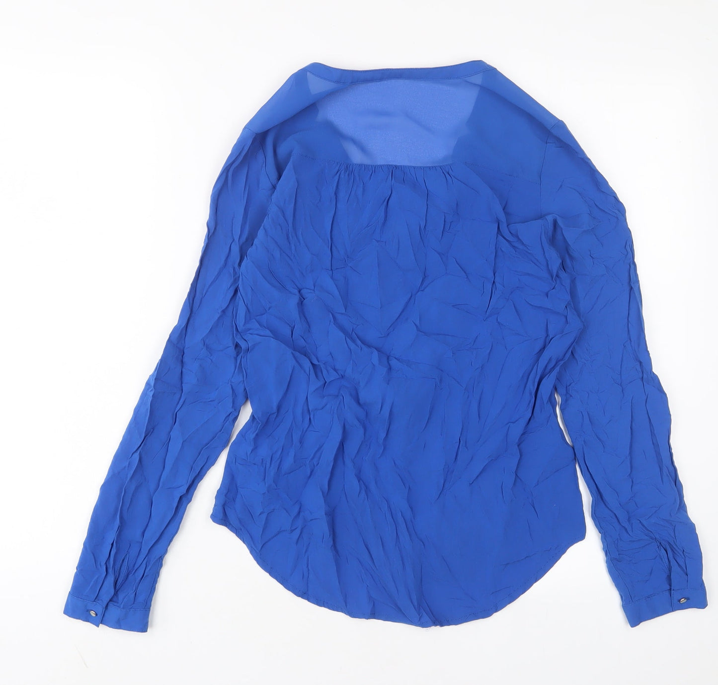 Womens UK Size S Pimkie Blue Basic Button-Up