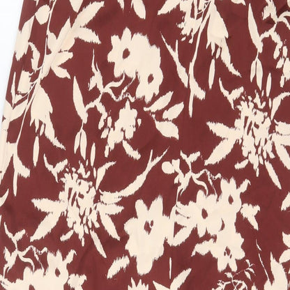 Womens UK Size S Zara A-Line Satin Skirt
