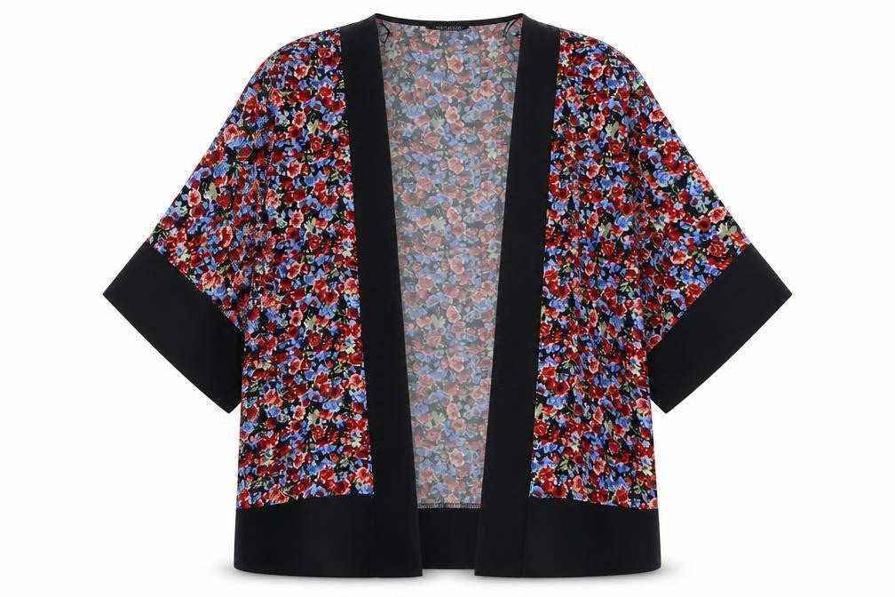 Womens UK Size 12 Select Multicoloured Kimono Blouse
