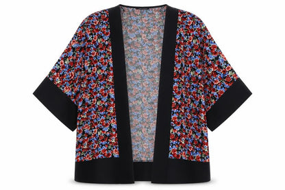 Womens UK Size 12 Select Multicoloured Kimono Blouse