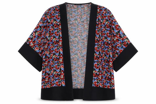 Womens UK Size 12 Select Multicoloured Kimono Blouse