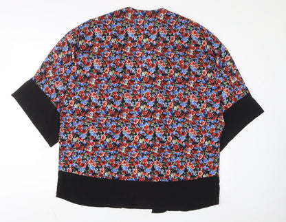 Womens UK Size 12 Select Multicoloured Kimono Blouse
