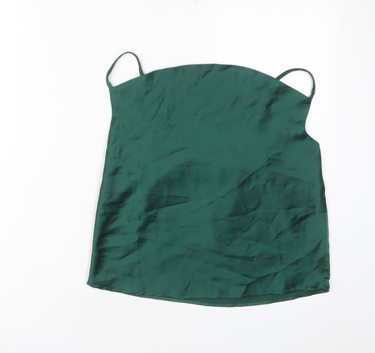 Nasty Gal Womens Red Polyester Basic Tank Size 8 Cowl Neck