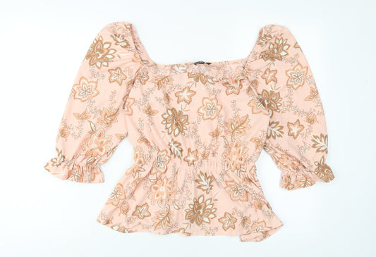 Womens UK Size 14 Dorothy Perkins Pink Basic Blouse