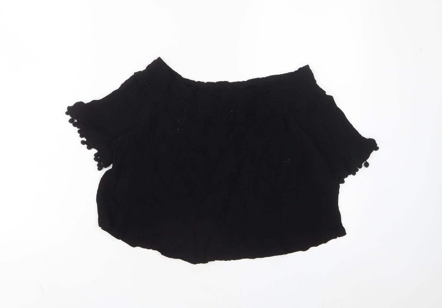 Womens UK Size 12 Topshop Black Basic T-Shirt