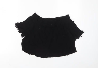 Womens UK Size 12 Topshop Black Basic T-Shirt