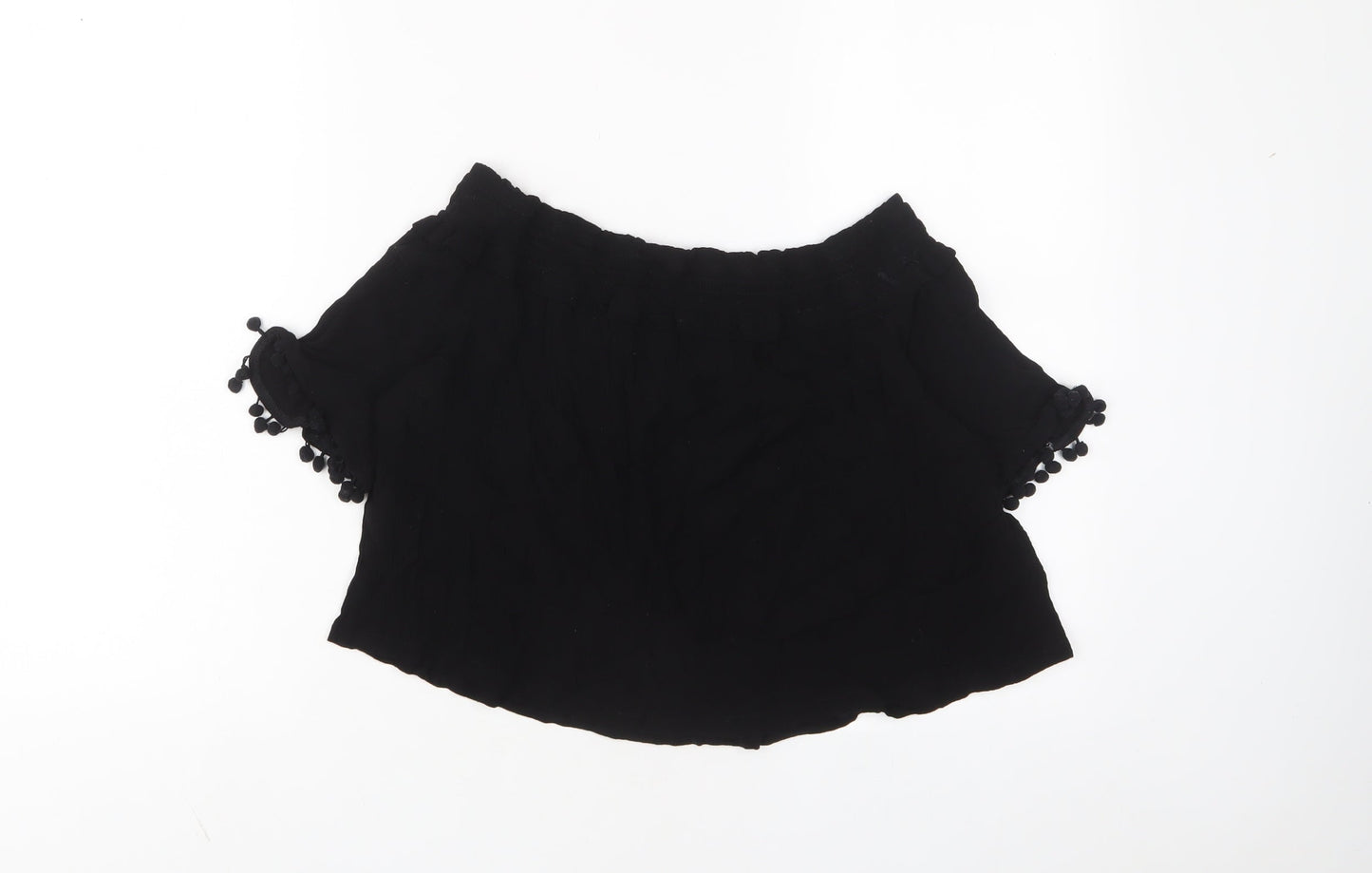 Womens UK Size 12 Topshop Black Basic T-Shirt