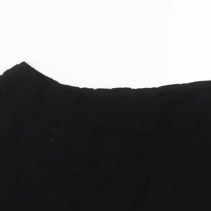 Womens UK Size 12 Topshop Black Basic T-Shirt