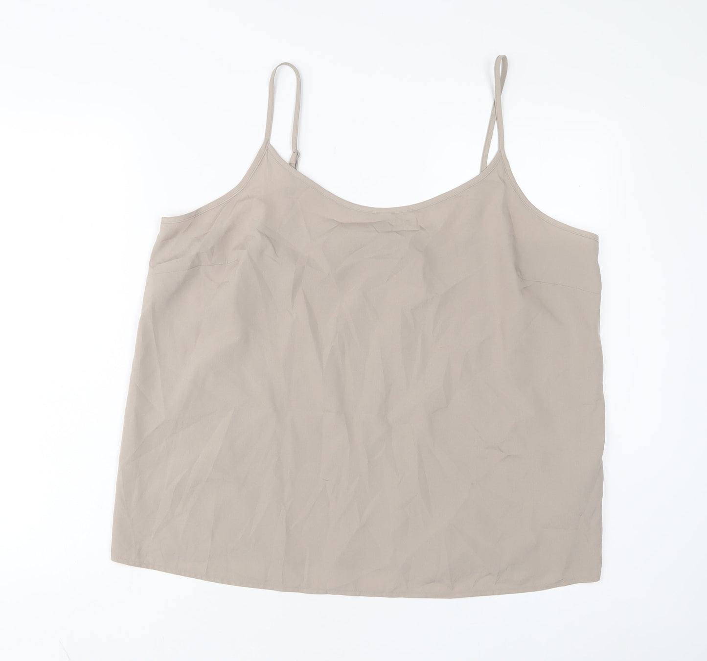 Womens UK Size 18 Marks and Spencer Brown Camisole Tank