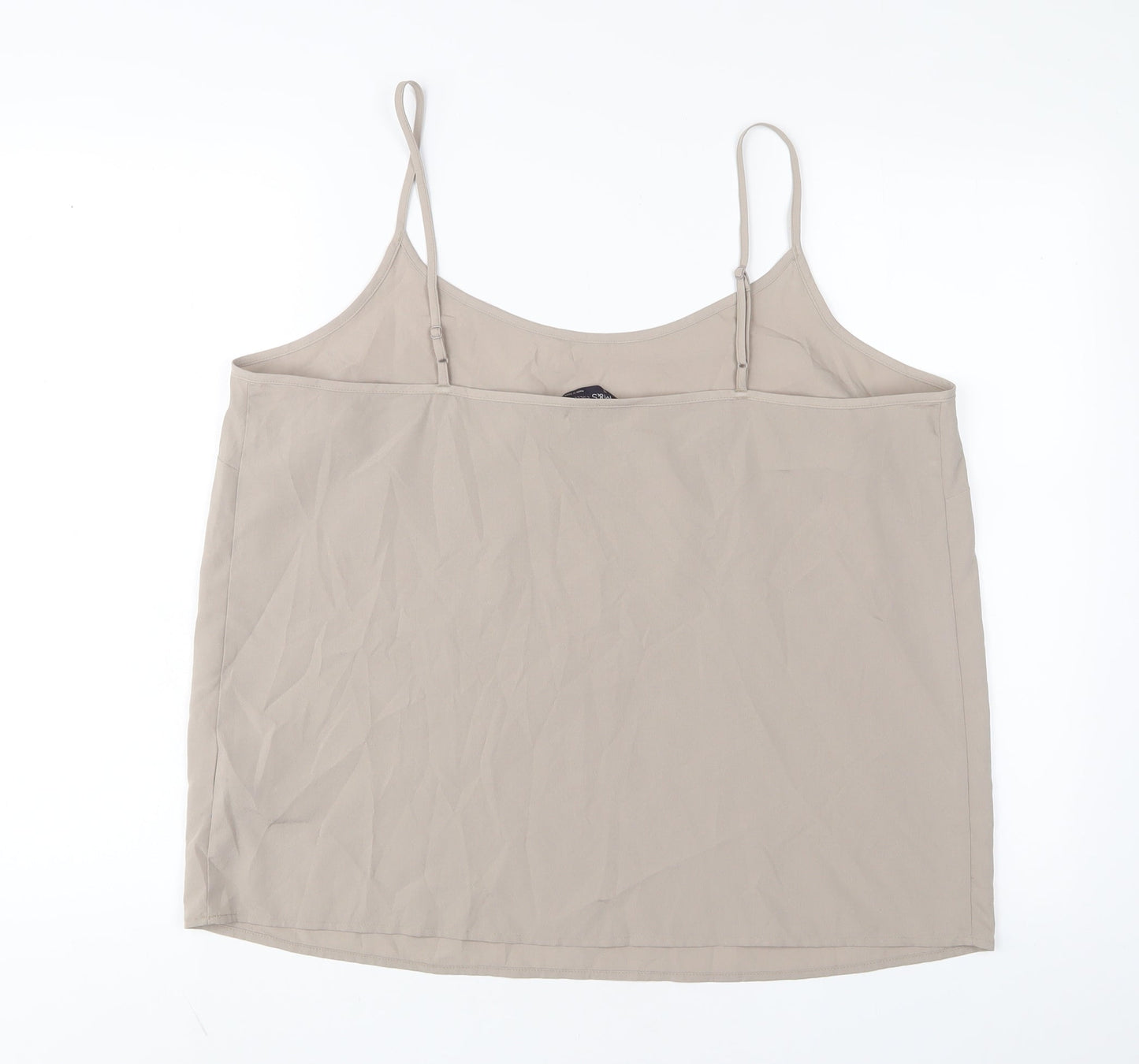 Womens UK Size 18 Marks and Spencer Brown Camisole Tank