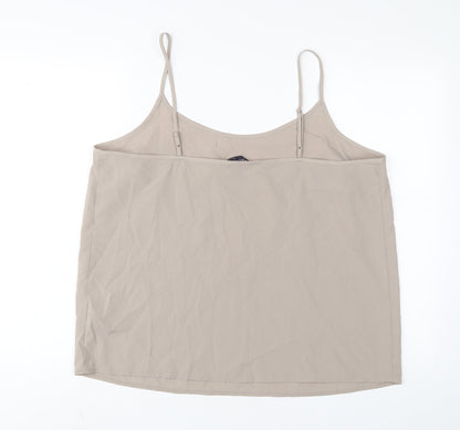 Womens UK Size 18 Marks and Spencer Brown Camisole Tank