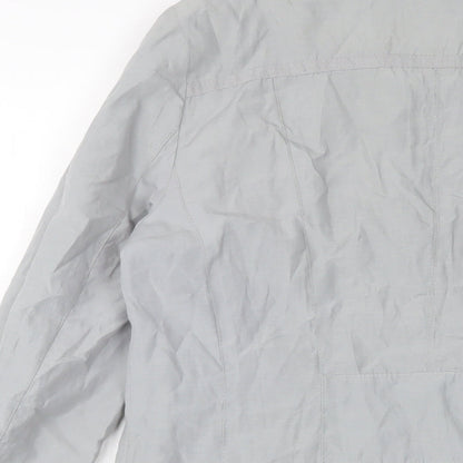Per Una Womens Grey Jacket Size 12 Zip
