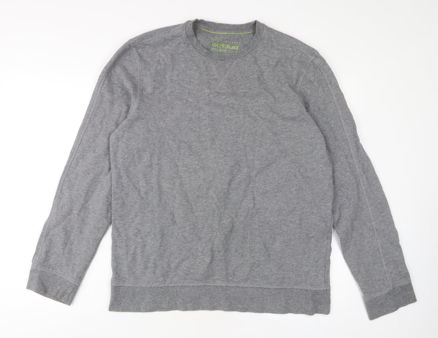 Mens UK Size M Marks and Spencer Grey Pullover Sweatshirt
