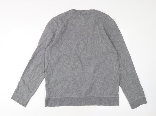 Mens UK Size M Marks and Spencer Grey Pullover Sweatshirt