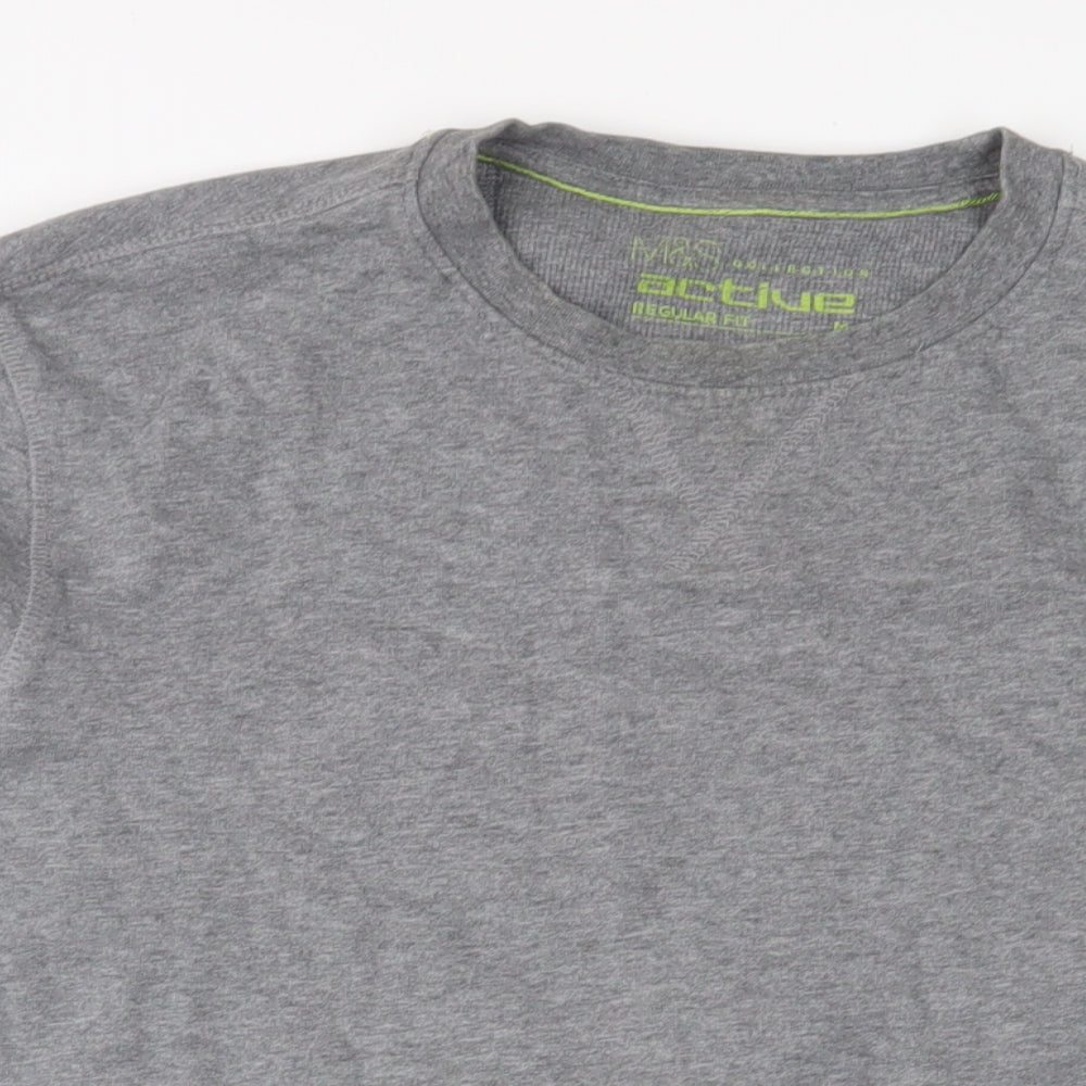 Mens UK Size M Marks and Spencer Grey Pullover Sweatshirt