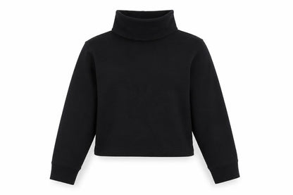 Zara Womens Black Cotton Pullover Sweatshirt Size S Pullover