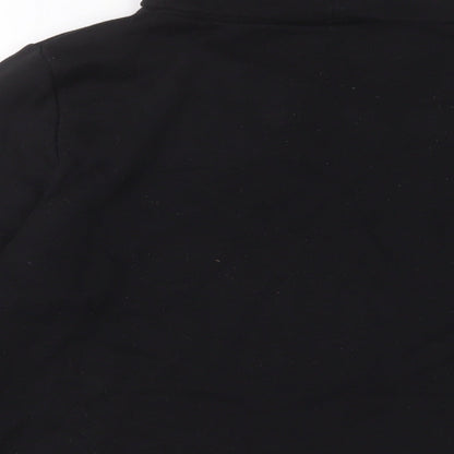 Zara Womens Black Cotton Pullover Sweatshirt Size S Pullover