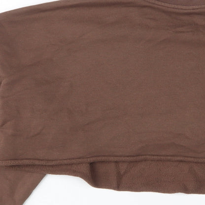 H&M Womens Brown Cotton Pullover Sweatshirt Size S Pullover