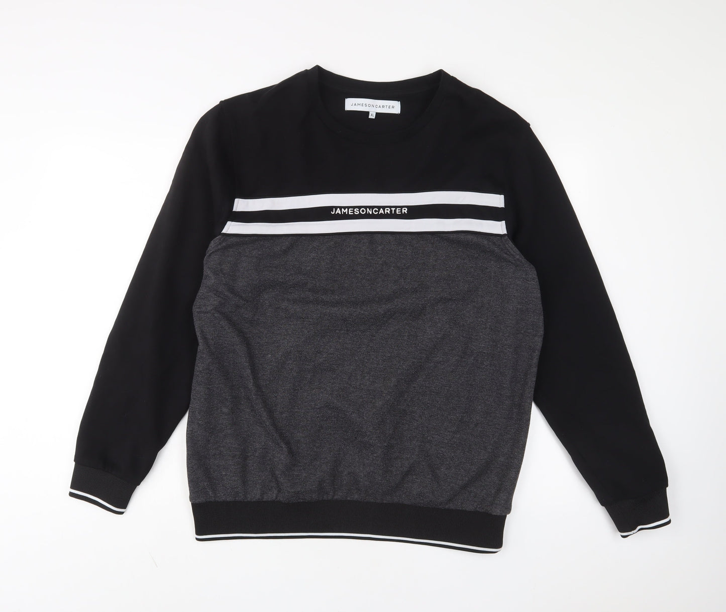Mens UK Size XL Jameson Carter Black Pullover Sweatshirt