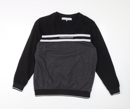 Mens UK Size XL Jameson Carter Black Pullover Sweatshirt