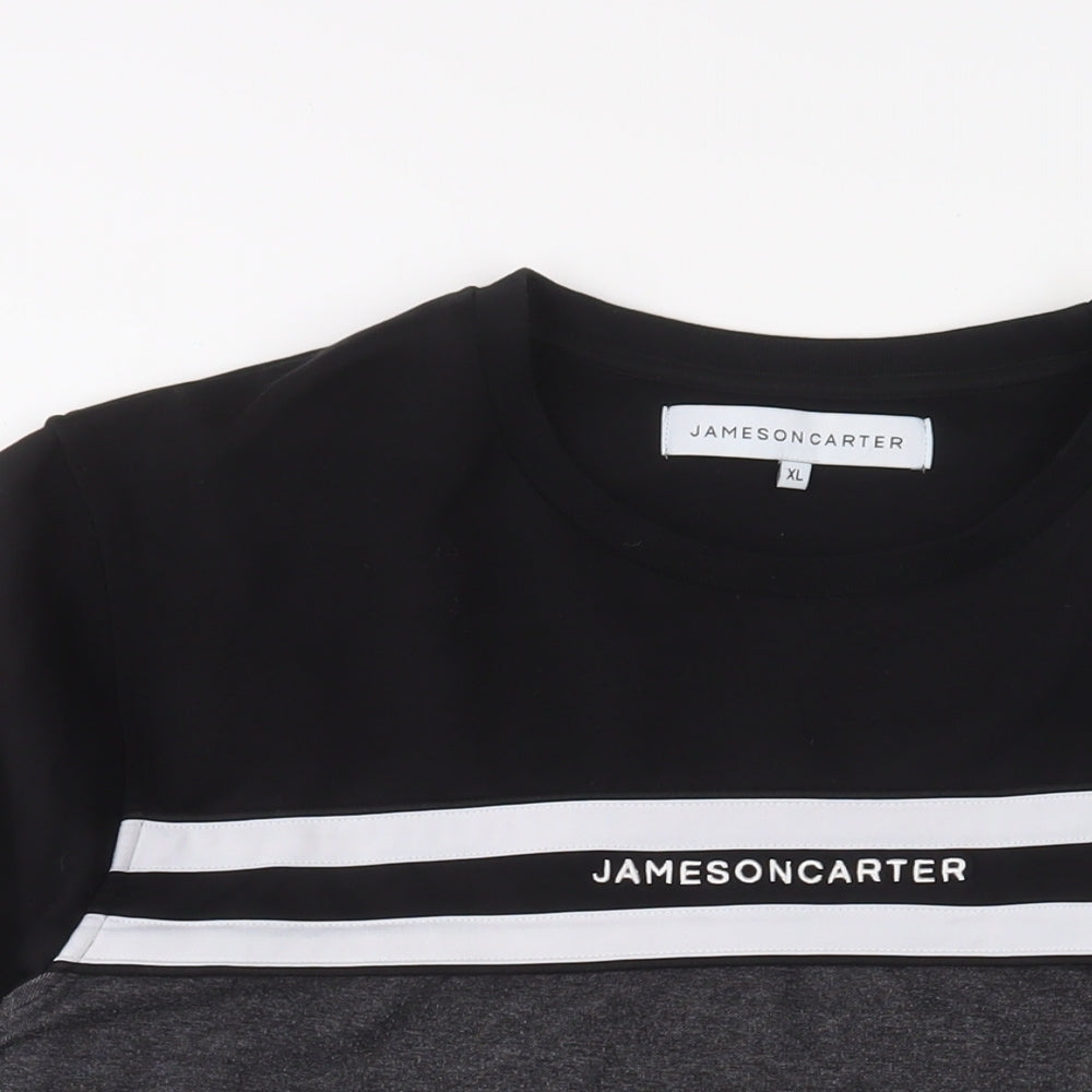 Mens UK Size XL Jameson Carter Black Pullover Sweatshirt