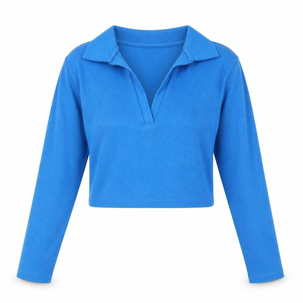 Womens UK Size M Zara Blue Basic T-Shirt