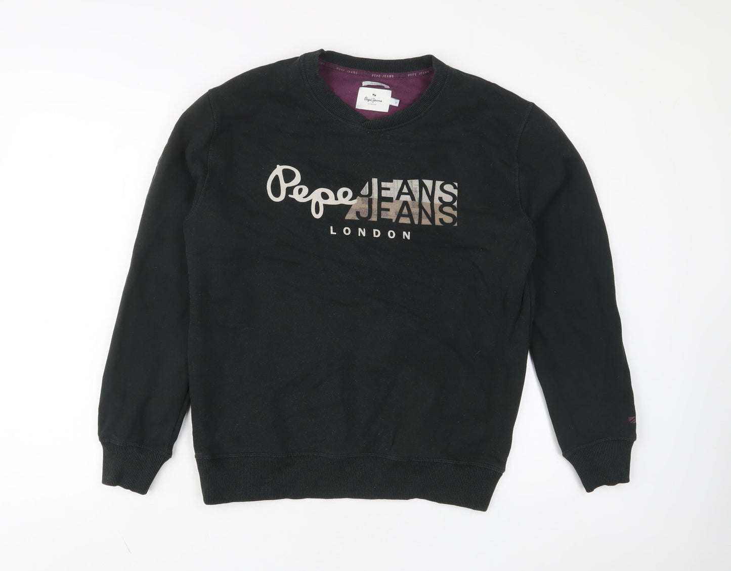 Mens UK Size M Pepe Jeans Green Pullover Sweatshirt