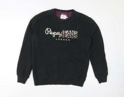 Mens UK Size M Pepe Jeans Green Pullover Sweatshirt