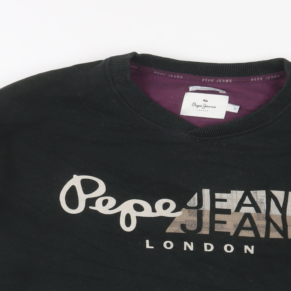 Mens UK Size M Pepe Jeans Green Pullover Sweatshirt