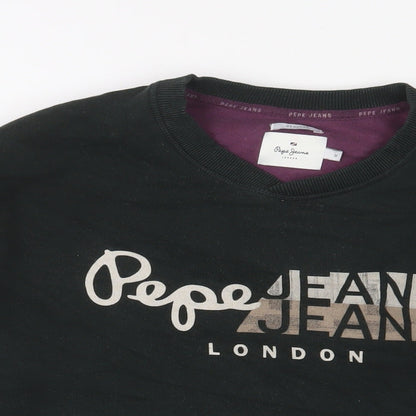Mens UK Size M Pepe Jeans Green Pullover Sweatshirt