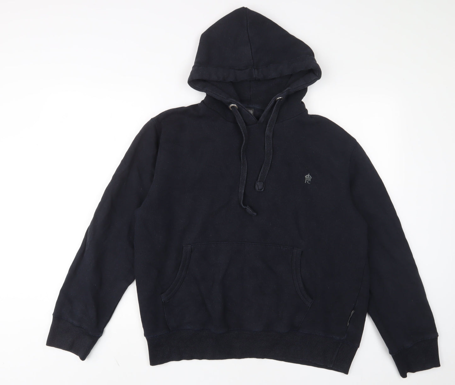 Mens UK Size L French Connection Blue Pullover Hoodie